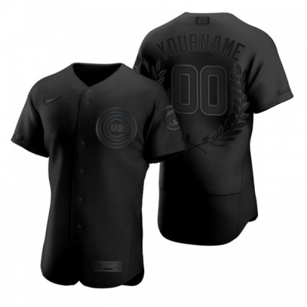 Chicago Cubs Custom Men's Nike Black MLB MVP ...