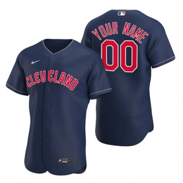 Cleveland Guardians Custom Navy Men's Nike 20...