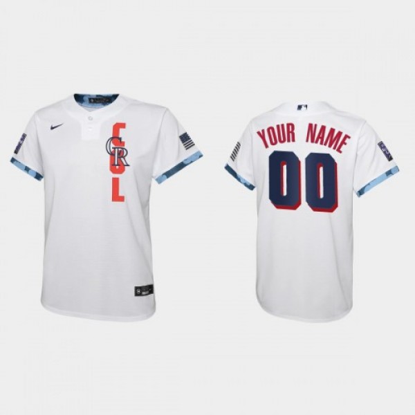 Colorado Rockies Custom Youth 2021 Mlb All Star Ga...