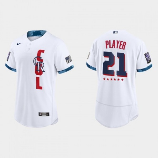 Colorado Rockies Custom 2021 Mlb All Star Game Aut...