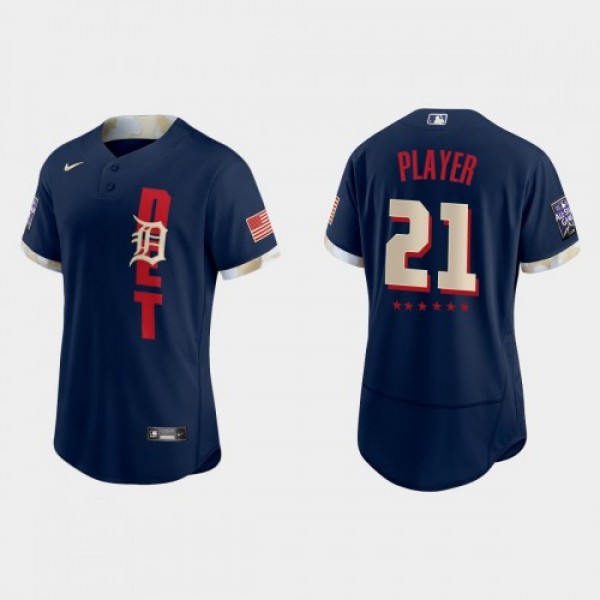 Detroit Tigers Custom 2021 Mlb All Star Game Authe...