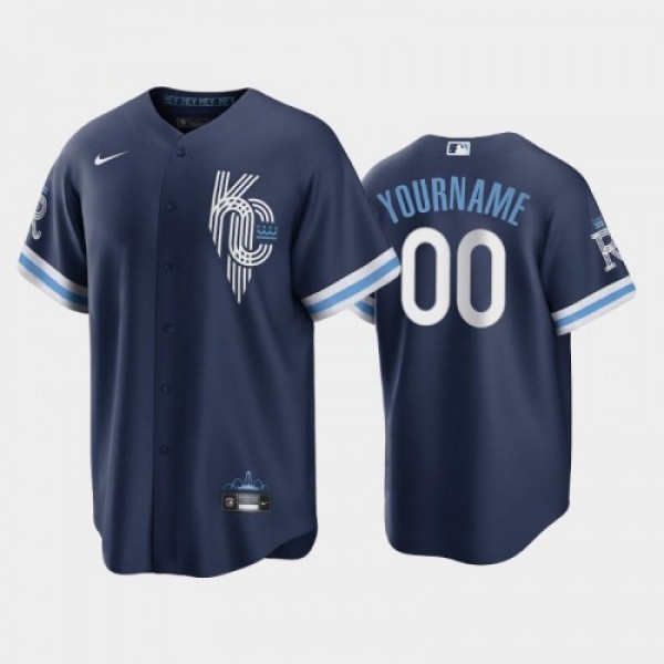 Kansas City Royals Custom Men's Nike Game Rep...