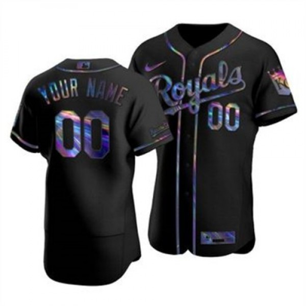 Kansas City Royals Custom Men's Nike Iridesce...