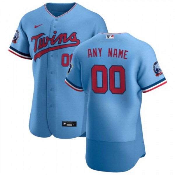 Minnesota Twins Custom Men's Nike Light Blue ...