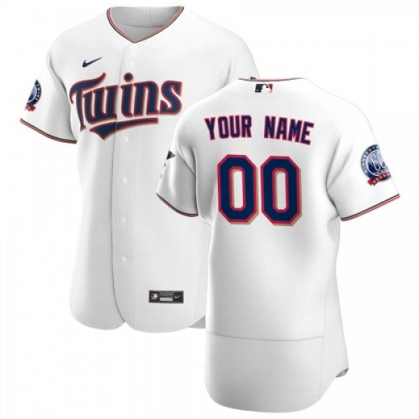 Minnesota Twins Custom Men's Nike White Home ...