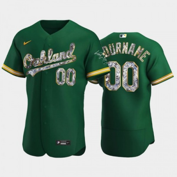 Oakland Athletics Custom Men's Nike Diamond E...