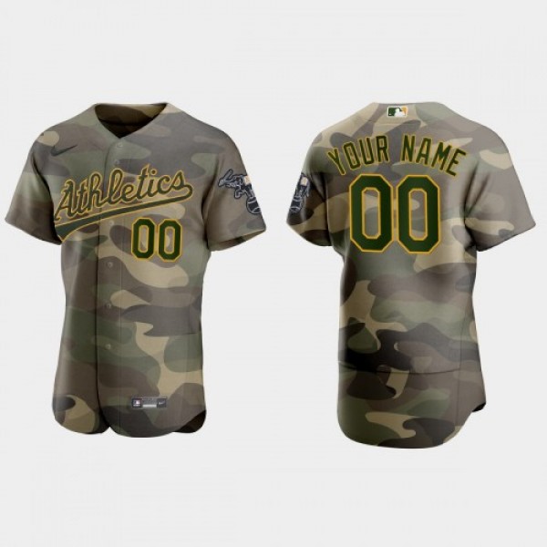 Oakland Athletics Custom Men's Nike 2021 Arme...