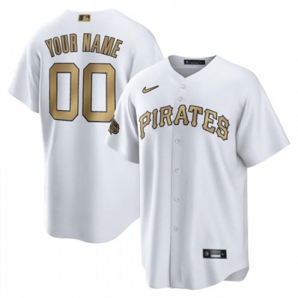 Pittsburgh Pirates Custom Men's Nike White 20...