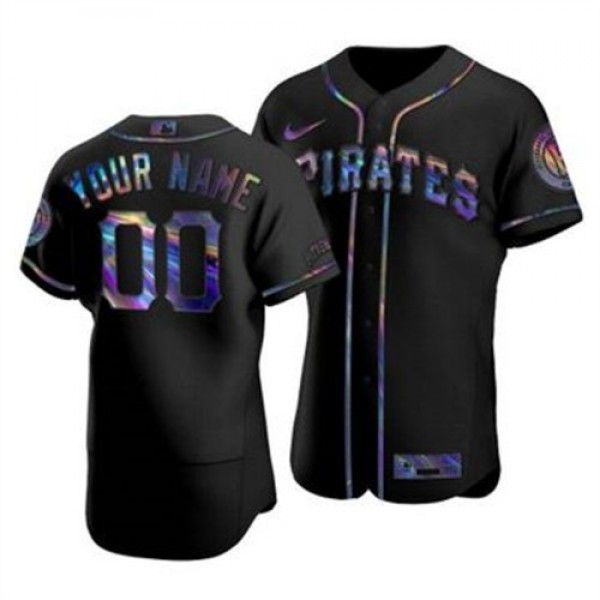 Pittsburgh Pirates Custom Men's Nike Iridesce...