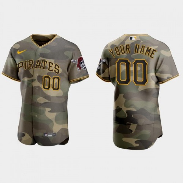 Pittsburgh Pirates Custom Men's Nike 2021 Arm...