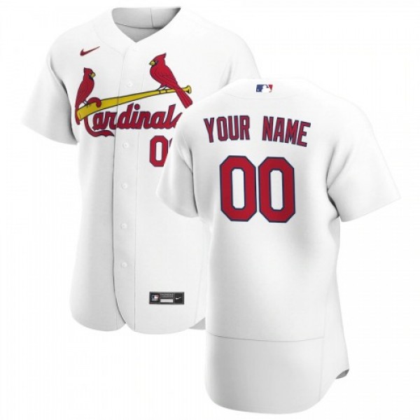 St. Louis Cardinals Custom Men's Nike White H...