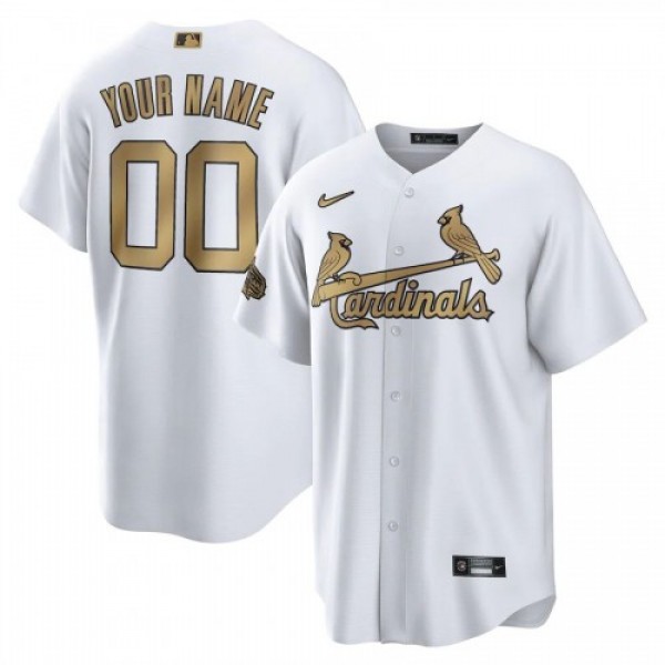 St. Louis Cardinals Custom Men's Nike White 2...