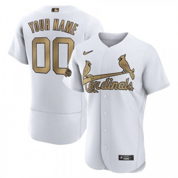 St. Louis Cardinals Custom Men's Nike White 2...