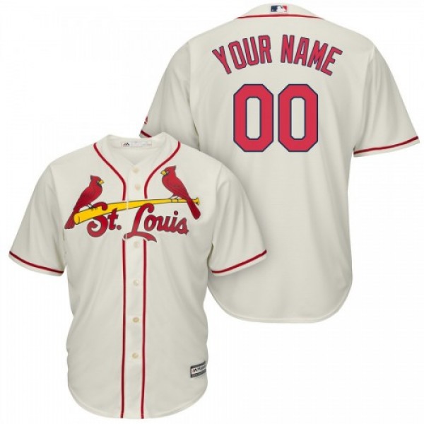 St. Louis Cardinals Majestic Cool Base Custom Jers...