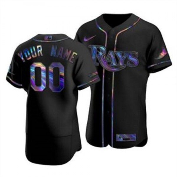 Tampa Bay Rays Custom Men's Nike Iridescent H...