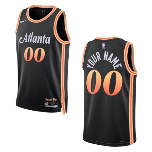 Atlanta Hawks Custom Unisex Nike Black 2022-23 Swi...
