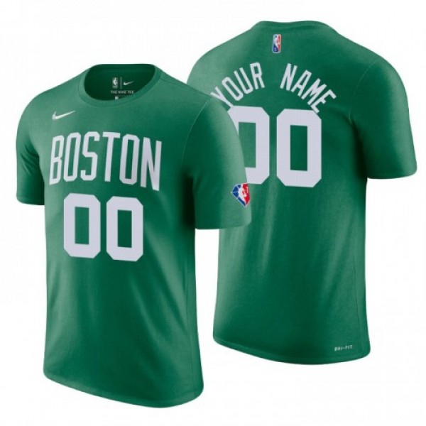 Boston Celtics Custom Green Men's Nike 2021-2...