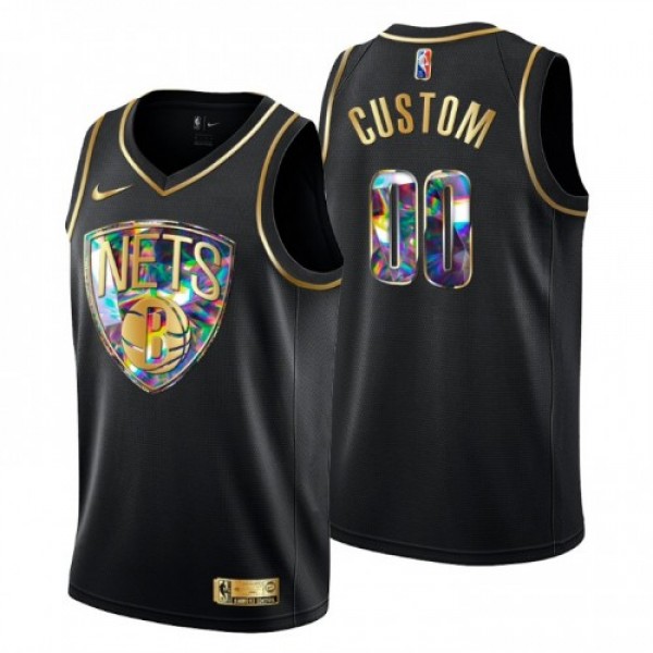 Brooklyn Nets Custom Men's Golden Edition Dia...