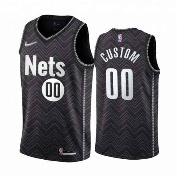 Brooklyn Nets Personalized Black NBA Swingman 2020...