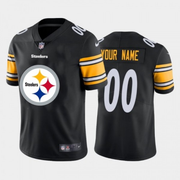 Pittsburgh Steelers Custom Black Men's Nike B...