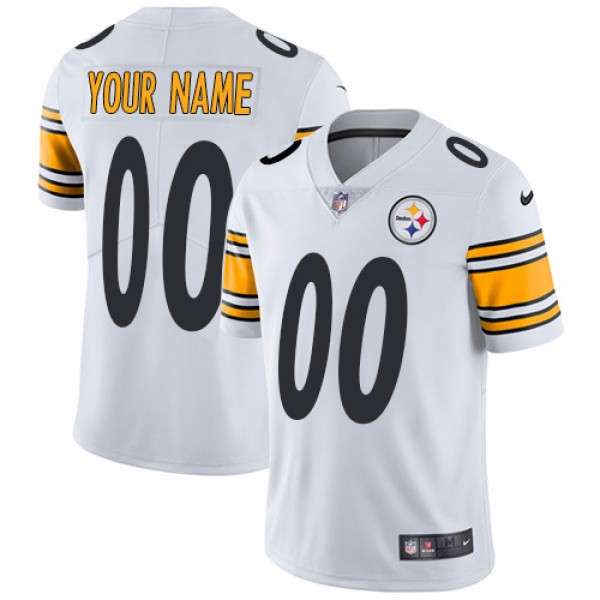 Nike Pittsburgh Steelers Customized White Stitched...