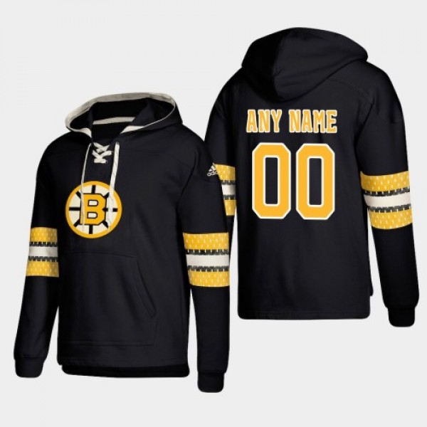 Boston Bruins Personalized Lace-Up Pullover Hoodie...
