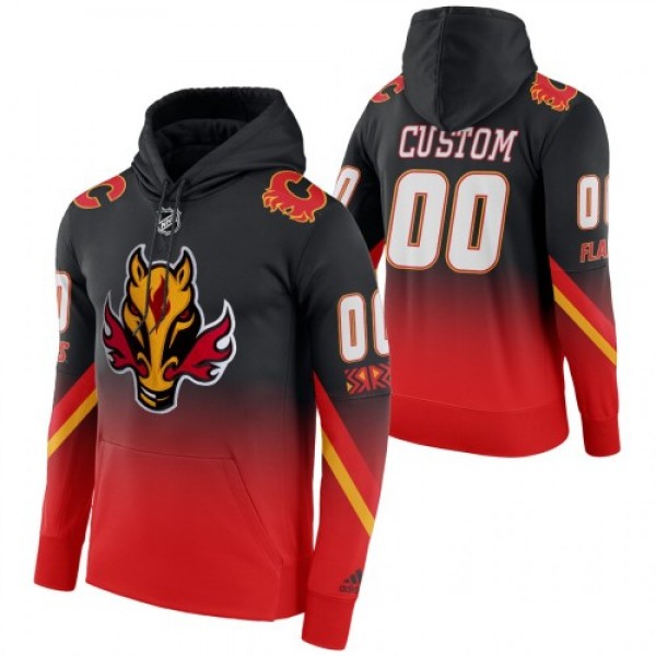 Calgary Flames Custom Adidas Reverse Retro Pullove...