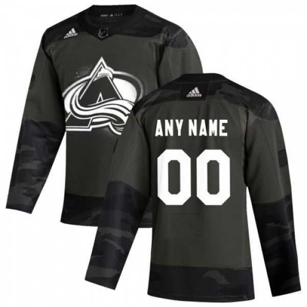 Colorado Avalanche Adidas 2019 Veterans Day Authen...