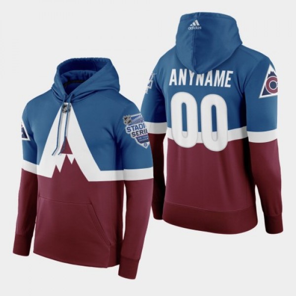 Adidas Colorado Avalanche Custom Men's Burgun...