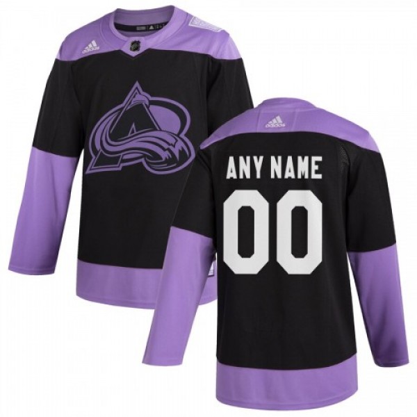 Colorado Avalanche Adidas Hockey Fights Cancer Cus...