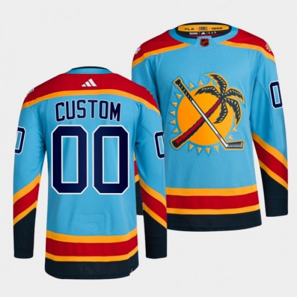 Florida Panthers Custom Men's adidas Reverse ...
