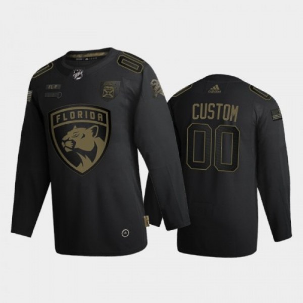 Florida Panthers Custom Men's Adidas 2020 Vet...