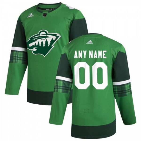Minnesota Wild Men's Adidas 2020 St. Patrick&...