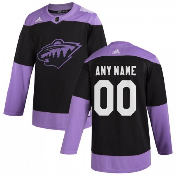 Minnesota Wild Adidas Hockey Fights Cancer Custom ...