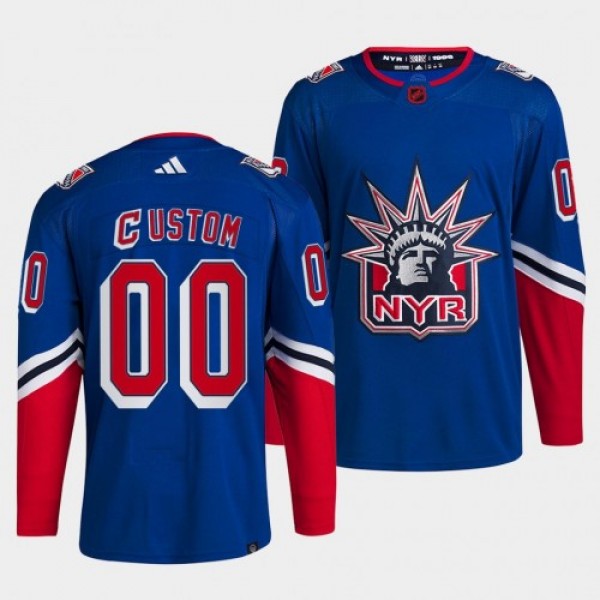 New York Rangers Custom Men's adidas Reverse ...