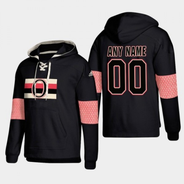 Ottawa Senators Personalized Lace-Up Pullover Hood...