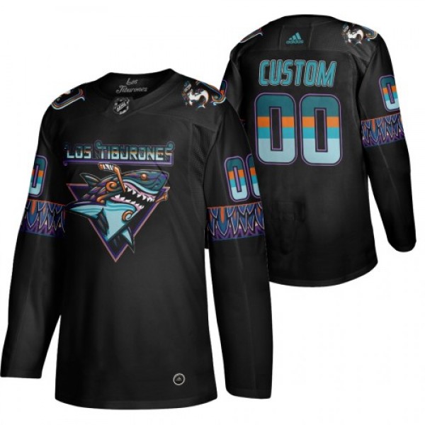San Jose Sharks Custom Men's Adidas 2020 Los ...
