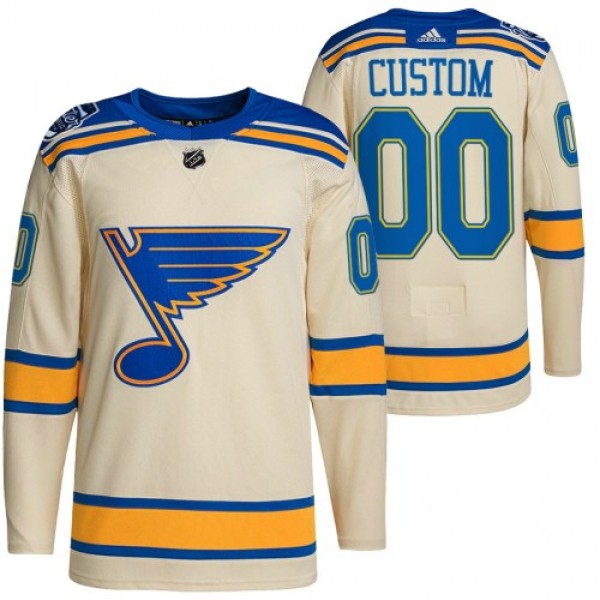St. Louis Blues Custom Men's Adidas 2022 Wint...
