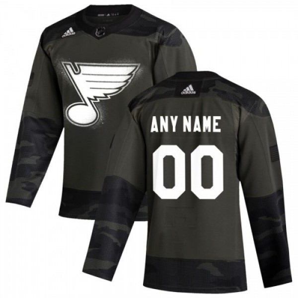 St. Louis Blues Adidas 2019 Veterans Day Authentic...