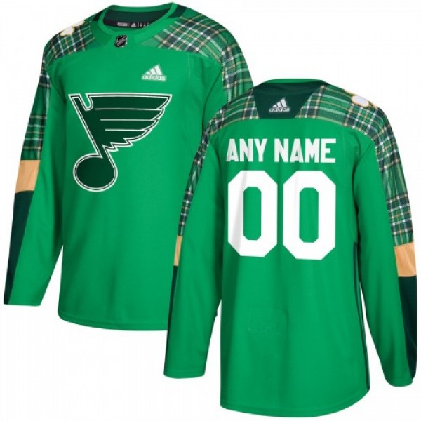 Men's Adidas St. Louis Blues Personalized Gre...