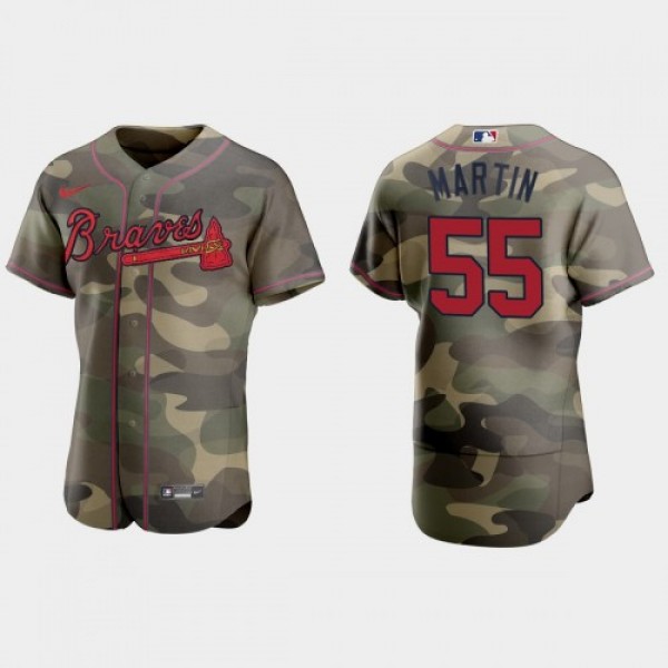 Atlanta Atlanta Braves #55 Chris Martin Men's...