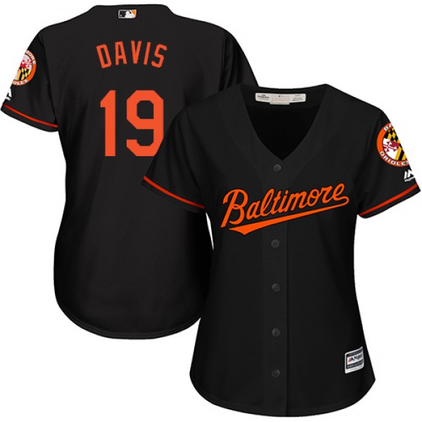 Baltimore Orioles #19 Chris Davis Black Alternate ...