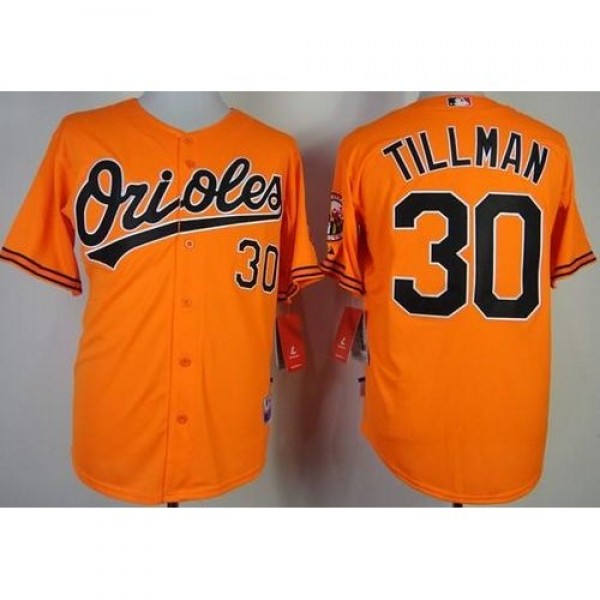 Baltimore Orioles #30 Chris Tillman Orange Cool Ba...