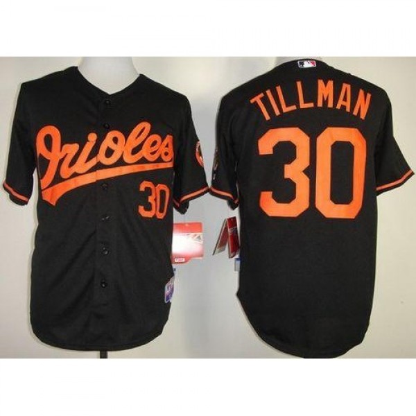 Baltimore Orioles #30 Chris Tillman Black Cool Bas...
