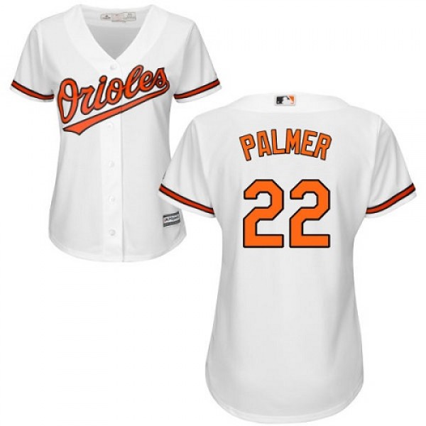 Baltimore Orioles #22 Jim Palmer White Home Women&...