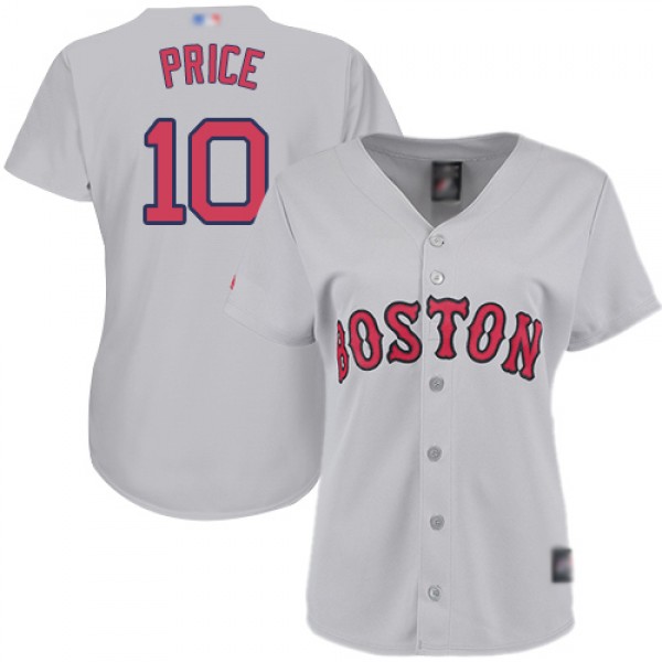 Boston Red Sox #10 David Price Grey Road Women...