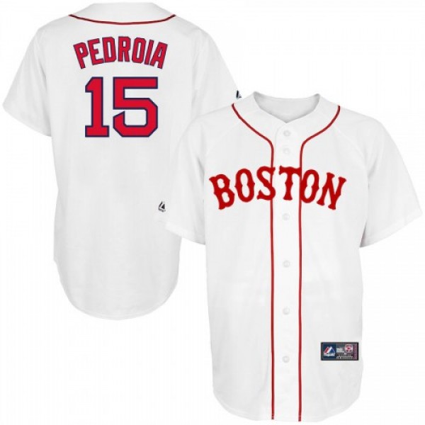 Boston Boston Red Sox #15 Dustin Pedroia Majestic ...
