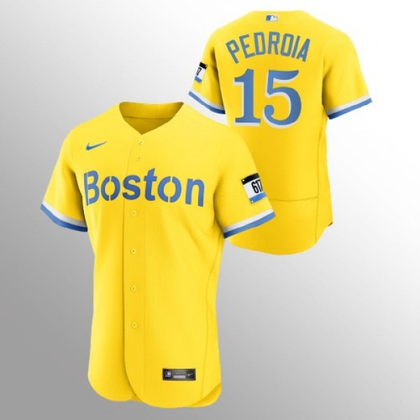 Boston Boston Red Sox #15 Dustin Pedroia Men'...