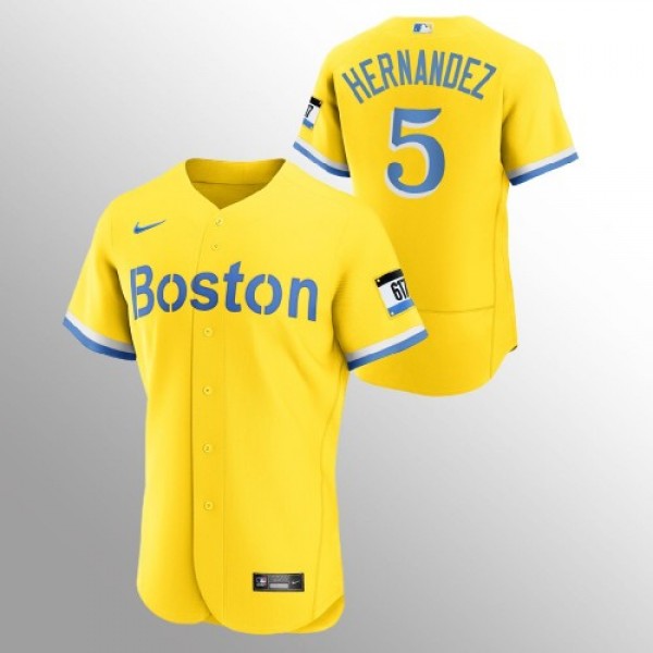 Boston Boston Red Sox #5 Enrique Hernandez Men...