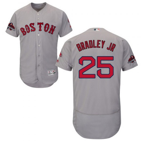 Boston Red Sox #25 Jackie Bradley Jr Grey Flexbase...